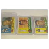 1960 Topps Baseball 3 Milwaukee Braves cards