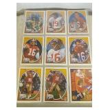 Joe Montana Heroes 1 - 10, Rice and Sanders cards,