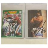 Neil Smith & Chris Zorich autographed football
