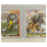Brian Noble & Darrell Thompson autograph football