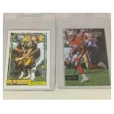 Amp Lee & James Campen autographed football cards