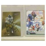 Barry Foster & Steve Christie autographed football