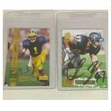 Derrick Alexander & Chris Zorich autographed
