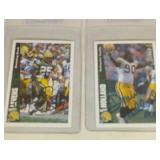 Dorsey Levens & Darius Holland autograph football