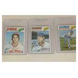 1977 Topps Baseball autographs - 3 cards