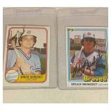 Bruce Benedict Baseball autographs - 2 cards