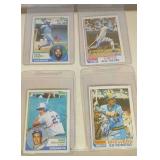1982 & 1983 Baseball autographs - 4 cards