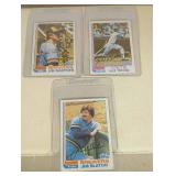 1982 Baseball autographs - 3 cards