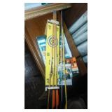 Archery lot - arrows, broad heads, release, points