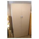 metal cabinet with clothes pole - no keys