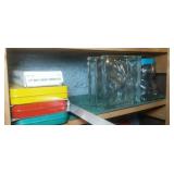 4 socket sets, 24 inch Stanley level, glass block