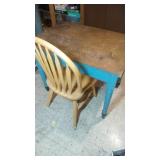 table and chair - table is 37 inch wide, 24 inch