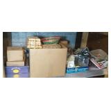 meat grinder, popcorn maker, kitchen knives,