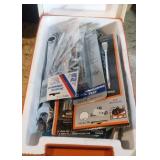 off-set screwdrivers, sockets, wrenches in white/