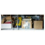 crimping plier set, files, misc hardware, wood