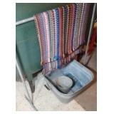 "43" square galvanized wash basin, small galvanize