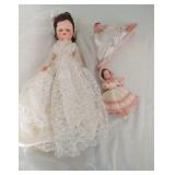 small doll with crocheted clothes (8 inches),