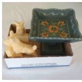 dog books ends (7 inches) and square hand