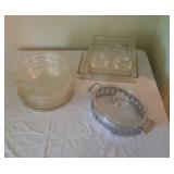 large lot of Pyrex bowls, pie plates, casserole
