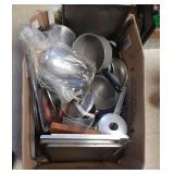large lot of cookware - baking sheets, pots, pans
