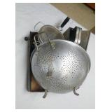 colander, sifters, cheese graters and measuring