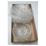 cut glass serving dishes and relish tray