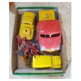 metal Wyandotter truck cab, toy farm implements