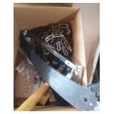 small hand saw, saw blade, chains for small tires,