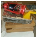 red lantern, painting pans, shammy and box