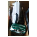 George Foreman grill, hand mixer, and electric