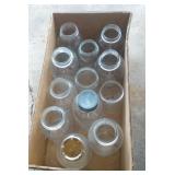 Ball, Kerr and other canning jars - 12 jars.