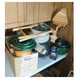 huge gardening lot - pots, plastic caldron, wind