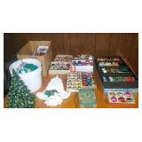 large lot of vintage Christmas ornaments,