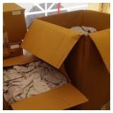 2 boxes of shop rags - white rag with green stripe