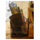 Morning Glory milk crate, small galvanized