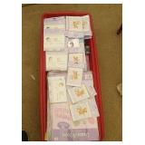 long tote of Thank You cards, Christening