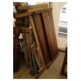 4 twin bed headboards & footboards, 4 sets of