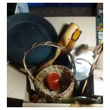 decor musical secretary, 2 mugs, amber vase, sun