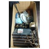 Decor lot - tea cups and saucers, duck planter,