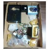 costume jewelry lot - bracelets, necklaces, rings,