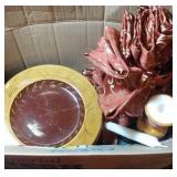 8 Demdaco plates Mountain Vista, candlestick,