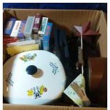 Square dutch oven, "butcher block" salt & pepper