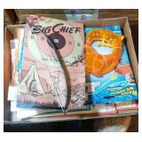 Big Chief bow and board, inflatable swim arm