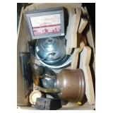 star decor, tea kettles, duck decor, strainer, and