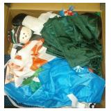 Christmas lot - mugs, napkins, snowman, ladies