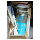 lot of folding maps - Great Trails Road Atlas in