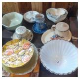 lot of plates & bowls including Limoges& 3 heart