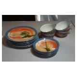 15 piece dish set, Made in Japan - 4 cups, 5