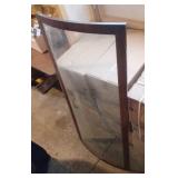 curved glass curio cabinet door - 49 inch tall and