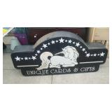 large Commercial lighted sign